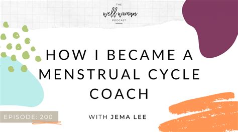 Menstrual Cycle Coaching Course. Jema Lee .